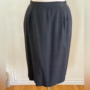 Vintage Gray/black Pencil Skirt for Women
